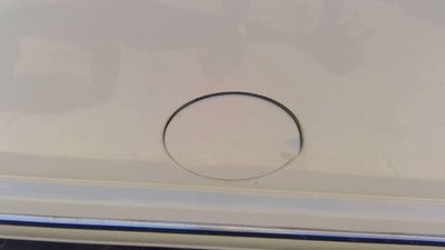 1992-2014 Ford Van E150 Fuel Tank Door With Hinge Gas Lid Oem Filler White