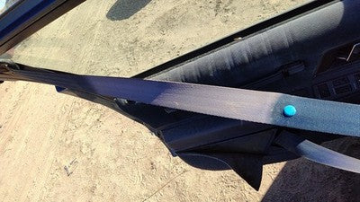 1989 Olds Cutlass Cierra Driver Left Front Seat Belt Retractor Oem Shoulder Blue