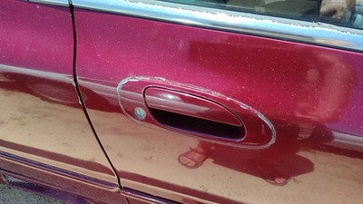 1995 Honda Accord Passenger Right Front Outside Door Handle Oem Red