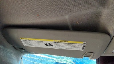 2011-2016 Chevy Cruze Driver Left Sun Visor Oem Black Aff 95034253