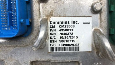 2016 Dodge Ram 4500 Electronic Control Module Computer Ecm Ecu 6.7L At 4X4
