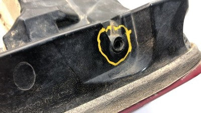 19-24 Dodge Ram 1500 Passenger Right Rear Tail Light Blind Spot Guide Pins Broke