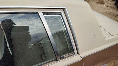 81-83 Malibu Driver Left Rear Vent Window Back Door Glass With Frame 4 Door