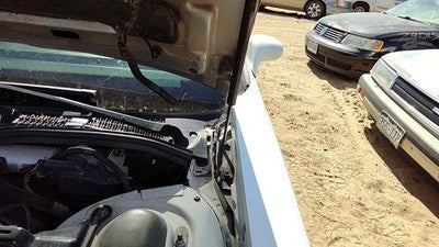 1992-1998 Buick Lesabre Driver Left Hood Hinge Assembly Oem White 25614675