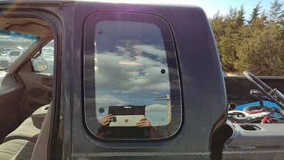 1997-1998 Ford F150 Driver Left Rear Quarter Glass Back Side Window Oem