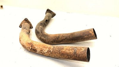2012 Ford F150 5.0L Exhaust Manifold Flange Stub Down Pipe Set Oem Coyote Swap