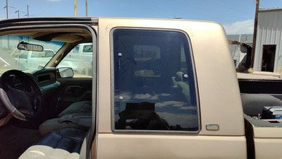 1989-00 Silverado 2500 Driver Left Rear Quarter Glass Back Side Window Oem