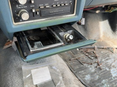 1986-1988 Olds 88 Ash Tray Assembly Oem Slide Out Dash Blue 25532007