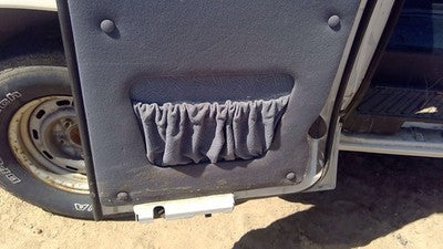 92-97 Ford Van E150 Passenger Right Rear Inside Door Trim Panel Only Back Gray