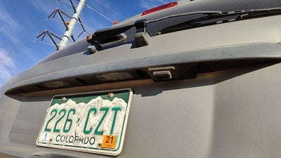 2001 Jeep Grand Cherokee License Plate Trim Surround Panel Oem Tail Trunk Finish