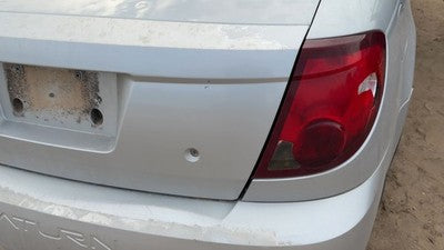 04-07 Ion License Plate Trim Surround Panel Oem Tail Trunk Finish Silver 13U