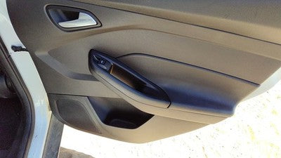 13-18 Focus Passenger Right Rear Door Trim Panel With Switches Back Black Yw