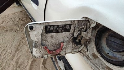 1993 Infinity G20 Fuel Tank Door With Hinge Gas Lid Oem Filler White