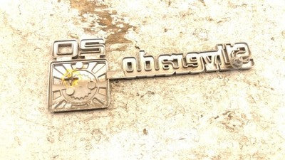 1977 Chevy K20 Silverado Fender Emblems Badges Pair Set Oem