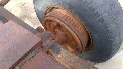 1978 Gmc 2500 Driver Left Rear Brake Backing Plate Assembly Oem