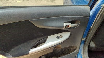 09 10 Corolla Driver Left Rear Inside Door Trim Panel Wth Switches Back Charcoal