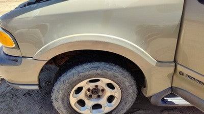 98-99 Lincoln Navigator Driver Left Front Wheel Flare Moulding Fender Gold Bi