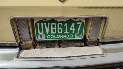 1980 Cadillac Deville License Plate Trim Surround Panel Oem Tail Trunk Finish