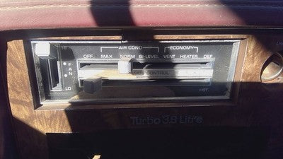 1978 Buick Regal Temperature Control Module In Dash Heater Ac Head Unit Oem