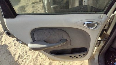 01-02 Pt Cruiser Driver Left Rear Door Trim Panel With Switches Back Fl Taupe