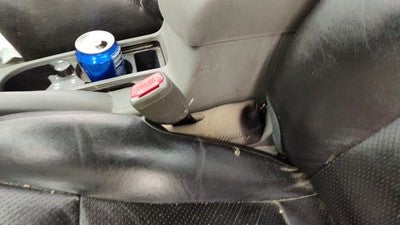 2007-2010 Nissan Sentra Driver Left Front Seat Belt Buckle Receiver Charcoal W
