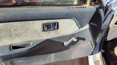 1989 Honda Civic Driver Left Front Door Trim Panel Manual Windows Blue Sedan