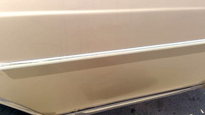 1985 Olds 88 Driver Left Rear Moulding On Quarter Panel Oem Gold