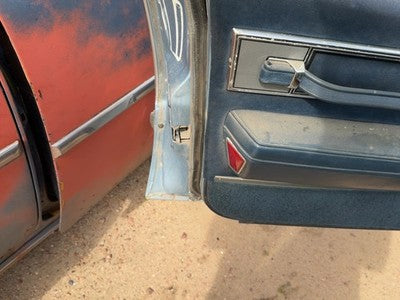 1986 Olds 88 Driver Left Front Door Trim Panel With Master Switch Blue