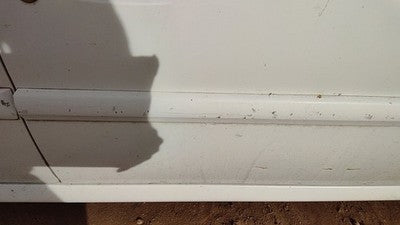 2001-2002 Kia Rio Passenger Right Front Moulding From Door Oem Trim Strip White