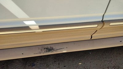 1993 Ford Explorer Driver Left Front Moulding From Door Oem Trim Strip White