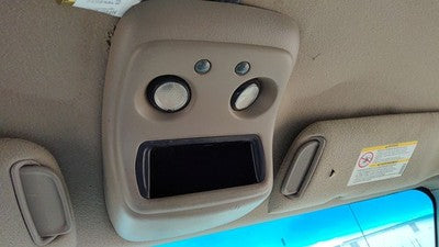 00-02 Silverado 2500 Center Overhead Console Dome Light Map Lamp Cubby Tan 52D
