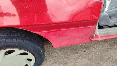 1995 Ford Aspire Passenger Right Rear Moulding On Quarter Panel Oem Red