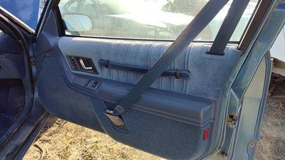 89 Olds Cutlass Cierra Passenger Right Front Door Trim Panel With Switches Blue