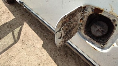 1984 Dodge Ram W250 Fuel Tank Door With Hinge Gas Lid Oem Filler White