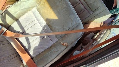 1984 Jeep Grand Wagoneer Driver Left Front Seat Belt Retractor Shoulder Brown