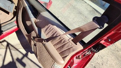 1993 Grand Prix Passenger Right Front Seat Belt Retractor Shoulder Tan 2 Door