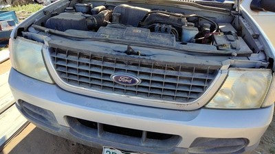 2002-2005 Ford Explorer Complete Header Panel Assembly Headlights Grille Oem