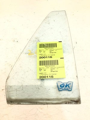 84-87 Civic Passenger Right Rear Vent Window Small Back Door Glass With Frame