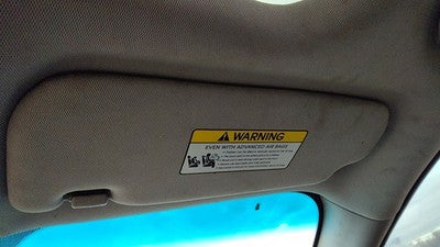 2011-16 Kia Optima Sx Passenger Right Sun Visor Oem Black Va 852022T520up