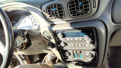 02-03 Trail Blazer Trim Bezel Around Speedometer Dash Surround Panel Gray 95D