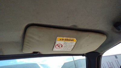 1997 Suzuki Sidekick Passenger Right Sun Visor Oem Gray Gri