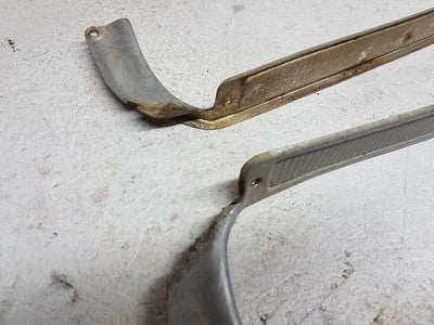 1972 Ford Pickup F250 Floor Sill Trim Pair Set Step Molding Tread Door Opening