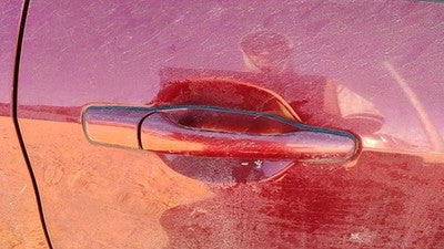 2003-2006 Mitsubishi Outlander Passenger Right Rear Outside Door Handle Back Red