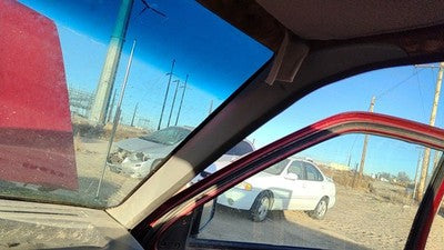 1997 Nissan Hardbody Passenger Right A Pillar Trim Windshield Post Panel Gray