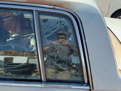 85-90 Buick Park Ave Driver Left Rear Vent Window Back Door Glass With Frame Oem
