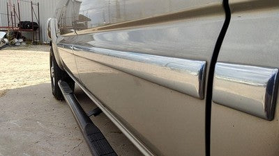 2001 2002 Sierra 2500 Hd Driver Left Rear Moulding From Door Oem Back Trim Strip