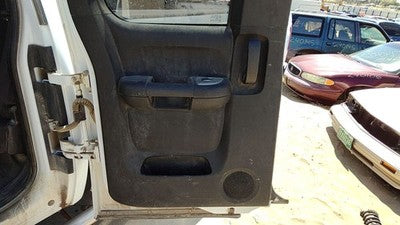 07-08 Silverado 2500 Driver Left Rear Inside Door Trim Panel Only Back Ebony 19D