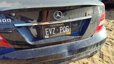 2013 Mercedes C300 License Plate Trim Surround Panel Oem Tail Trunk Finish