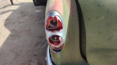 53 Chevy Bel Air 150 Sedan Driver Left Tail Light Housing Chrome Brake Lamp Rear