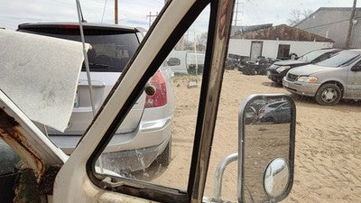 71-77 Van B200 Passenger Right Front Vent Window Small Door Glass With Frame Oem